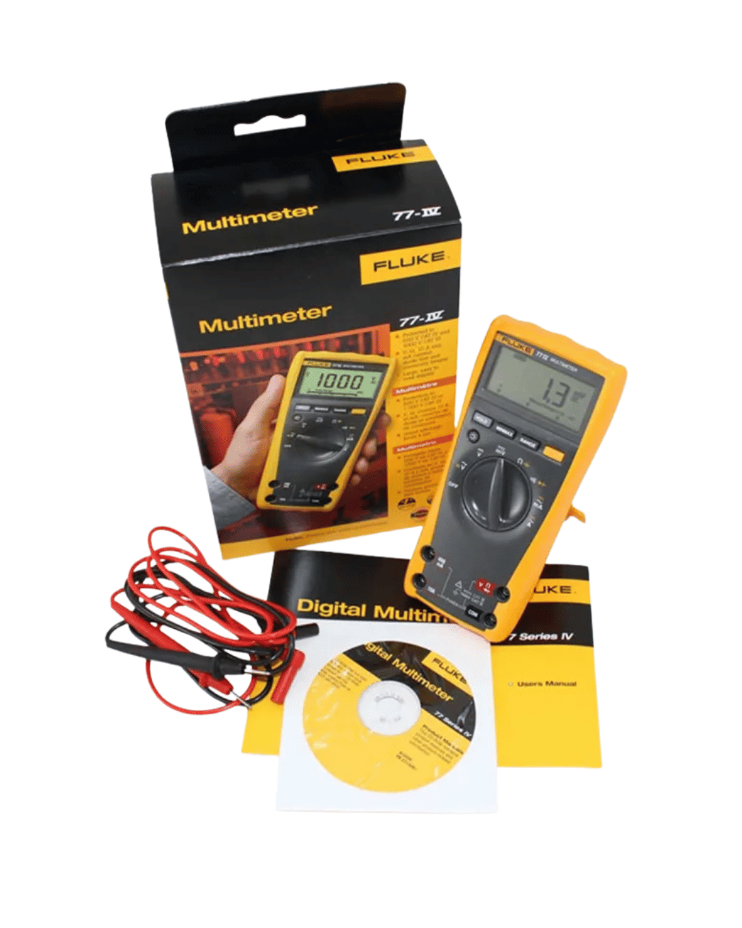 Fluke 77-4 multimeter full kit