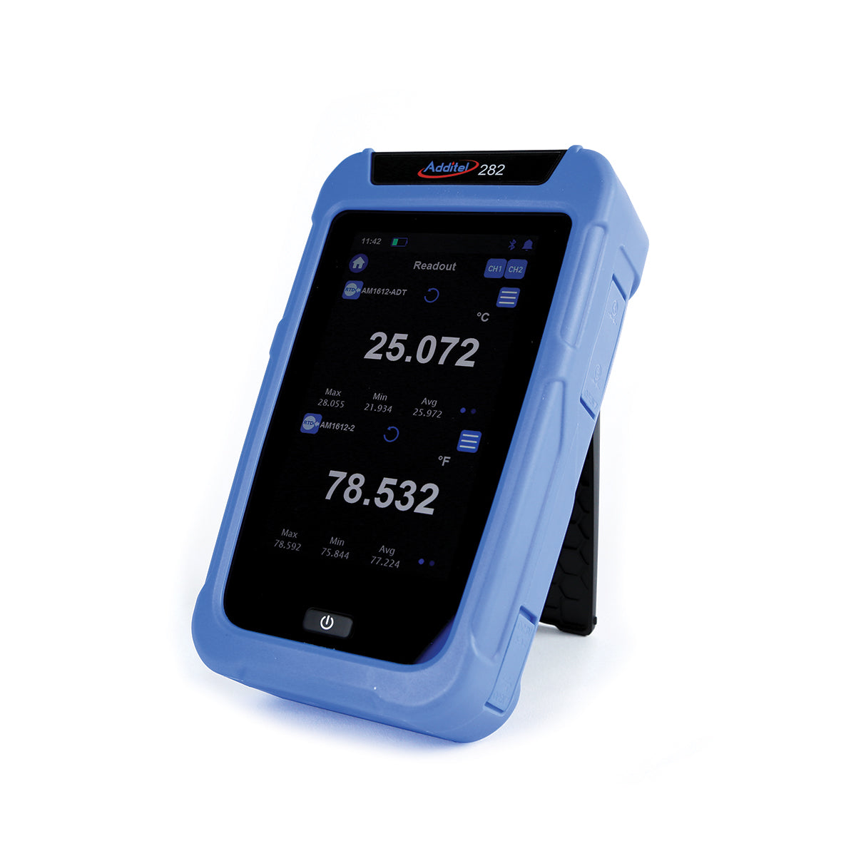 ADDITEL-ADT282-Dual Channel Handheld Reference Thermometer Read