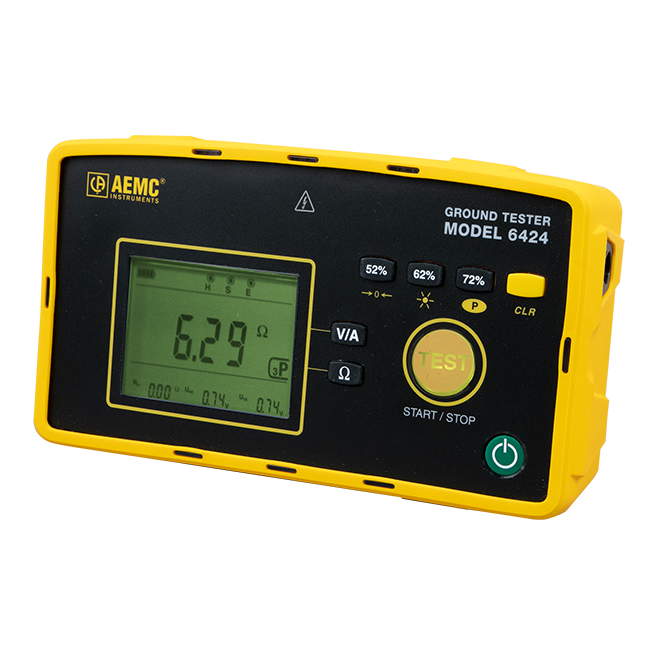 AEMC 2135.58 Ground Resistance Tester Model 6424 Kit-150ft (D