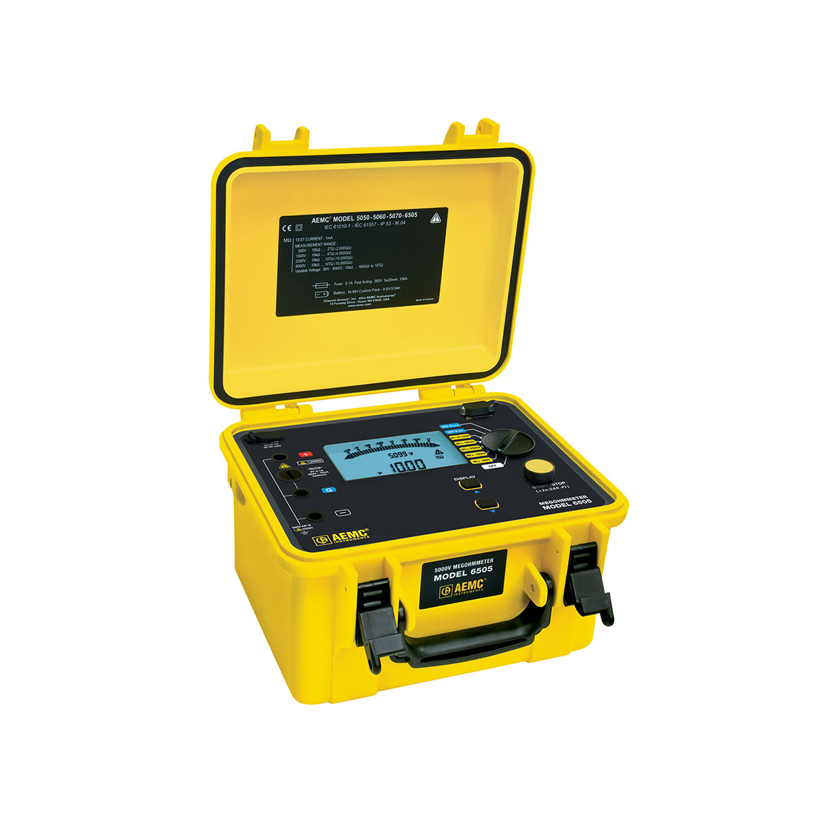 AEMC 2130.18 Megohmmeter Model 6505 (Digital, Analog Bargraph