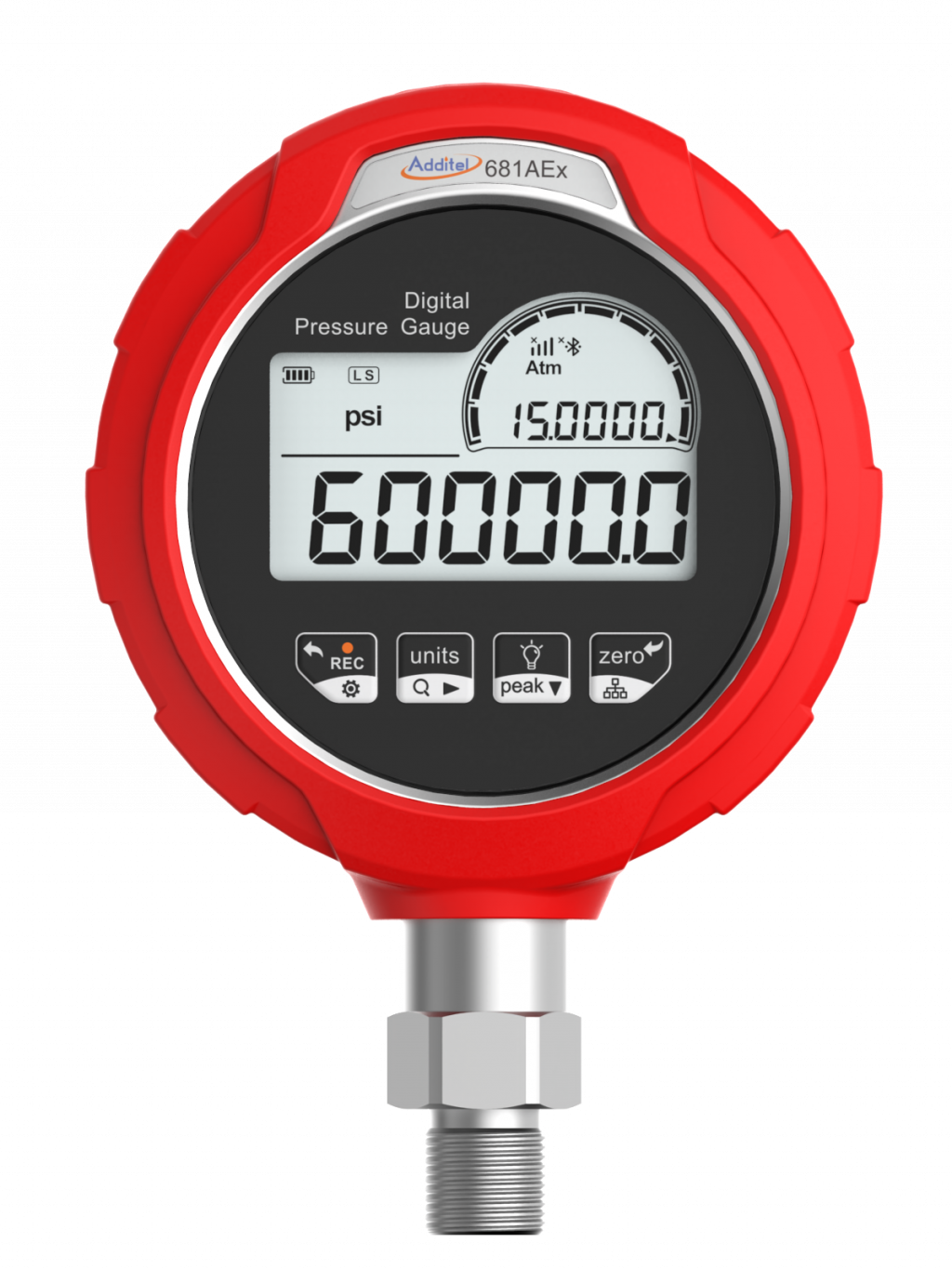 ADDITEL ADT681AEX-10KPSI ADT681AEX-05-GP10K-PSI-N, Digital Pressure Gauge