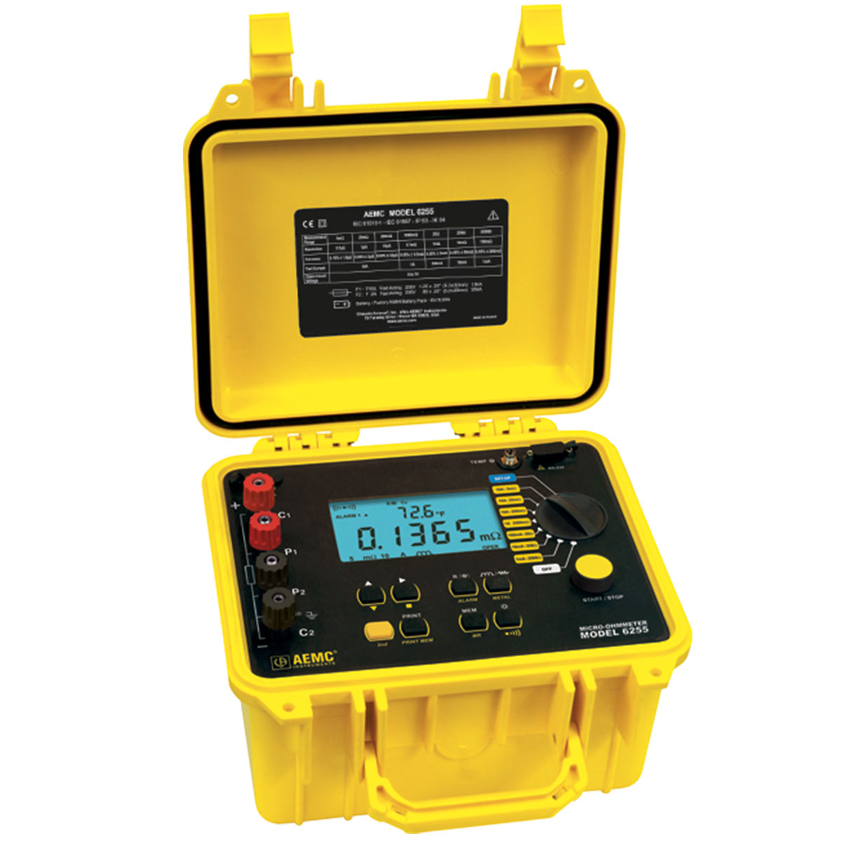 AEMC 2129.84 Micro-Ohmmeter Model 6255