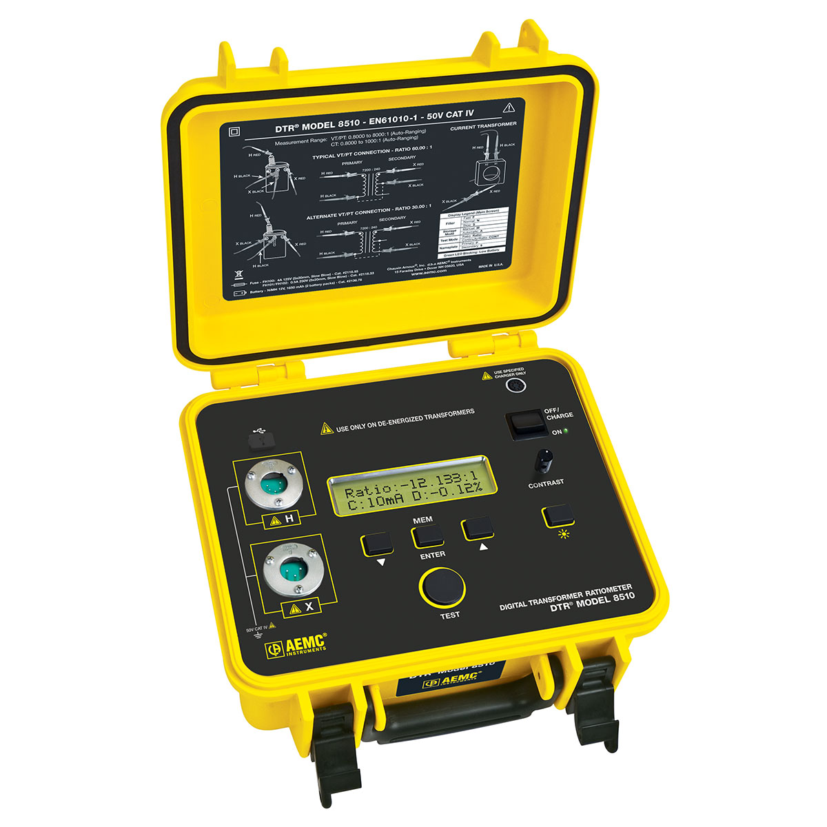 AEMC 2136.5 Digital Transformer Ratiometer DTR® Model 8510 Model 8510