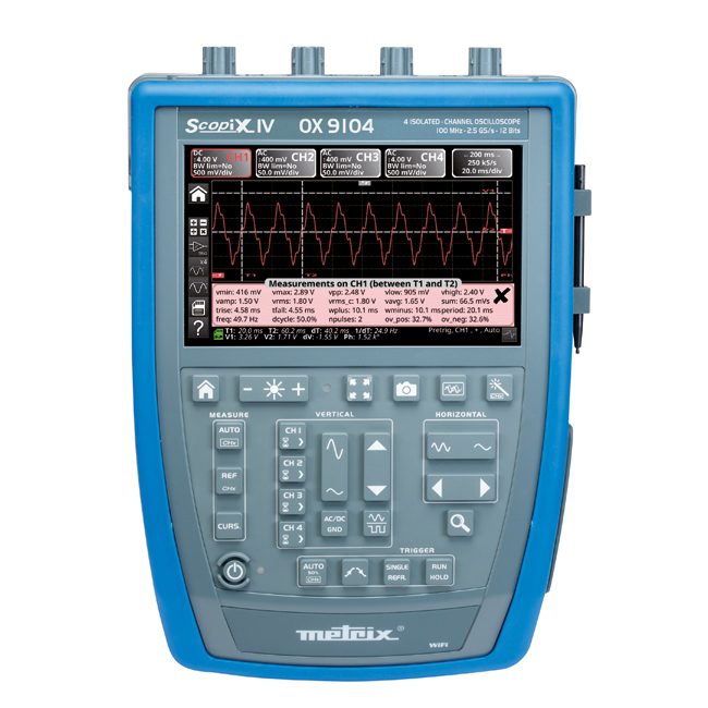 AEMC 2150.33 Hand-Held Oscilloscope Model OX 9104 IV 100MHz (