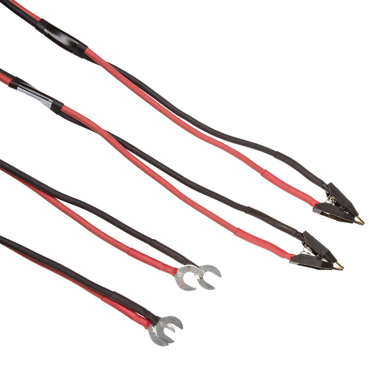 MEGGER 242005-7 Test Leads; 0.5 Kelvin Clip, 10A, 7ft. qty2