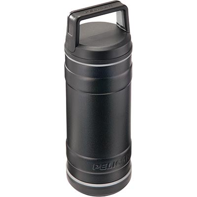 PELICAN TRAV-BO18-BLK 18 oz Travel Bottle, Black