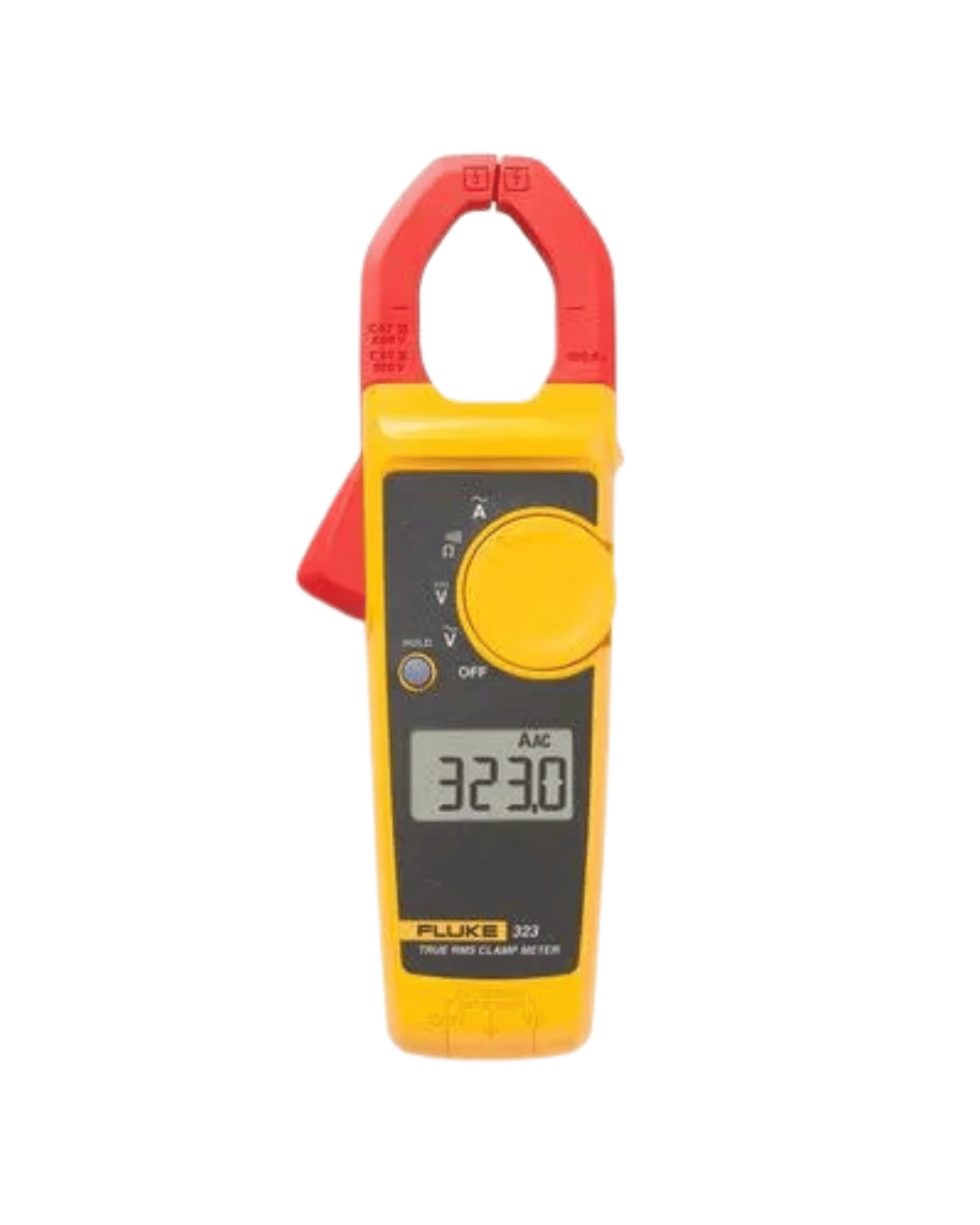 Full view of Fluke digital clamp meter 