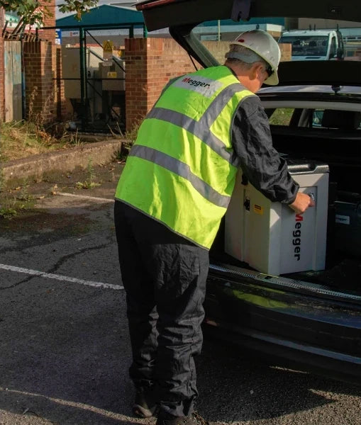 Megger EZ-Thump 12kV portable cable fault locator in use