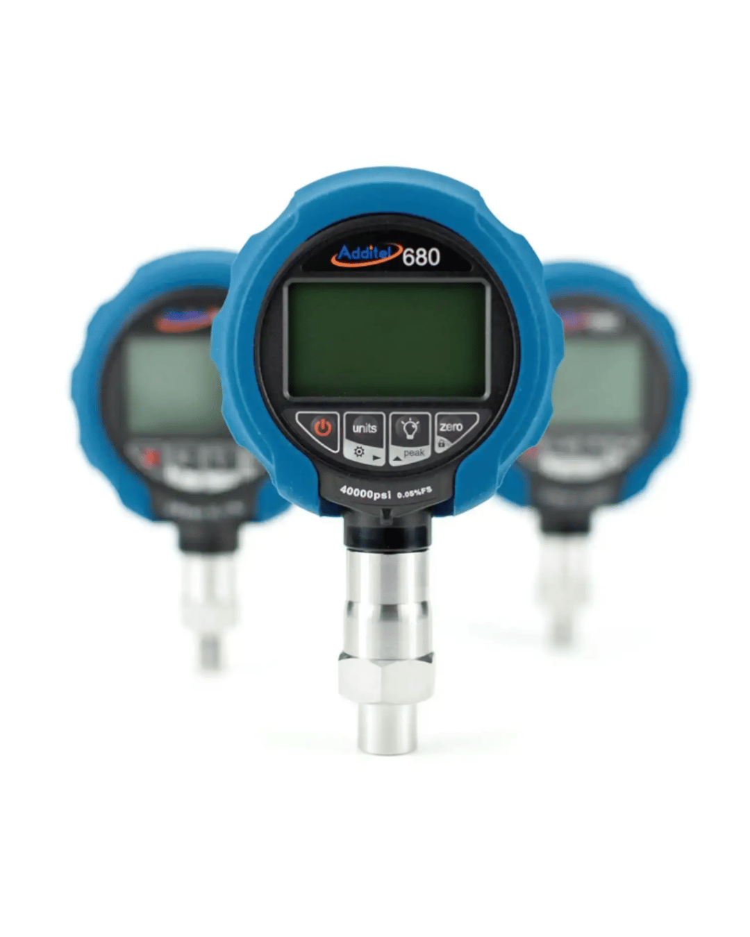 Close-up view of Additel ADT680 digital pressure gauge 5000 PSI