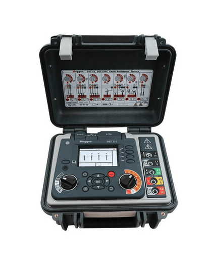 Megger DET2-3 ground resistance tester kit