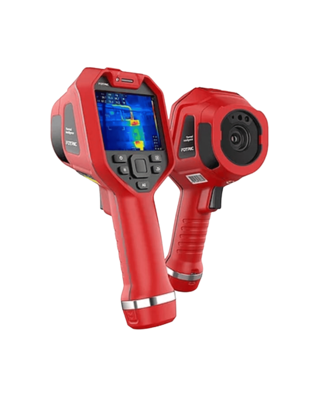 Front and rear view of Fotric 321F-L46 compact infrared thermal camera