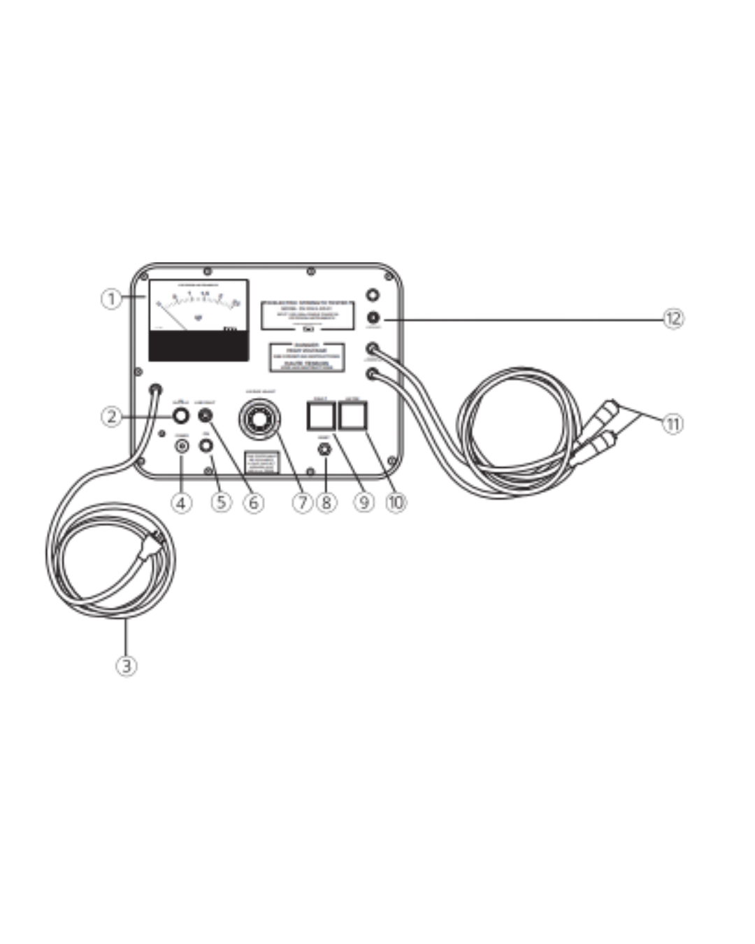 Line diagram of  dielectric strength tester 