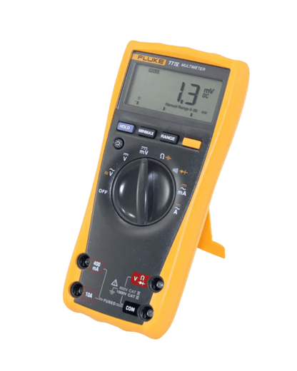 Angled view of Fluke 77-4 multimeter