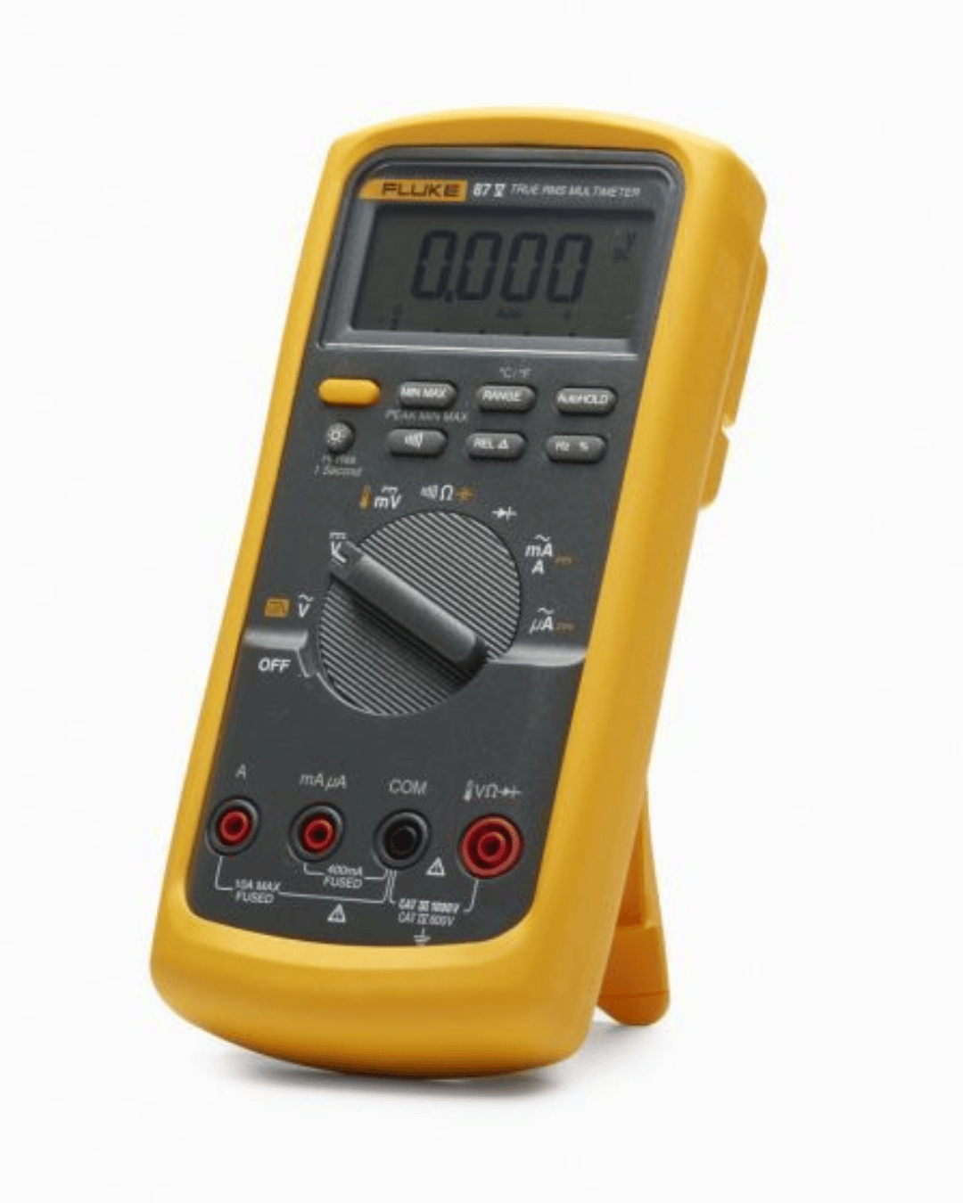 Angled view of Fluke 87-5 E2 KIT True RMS Multimeter