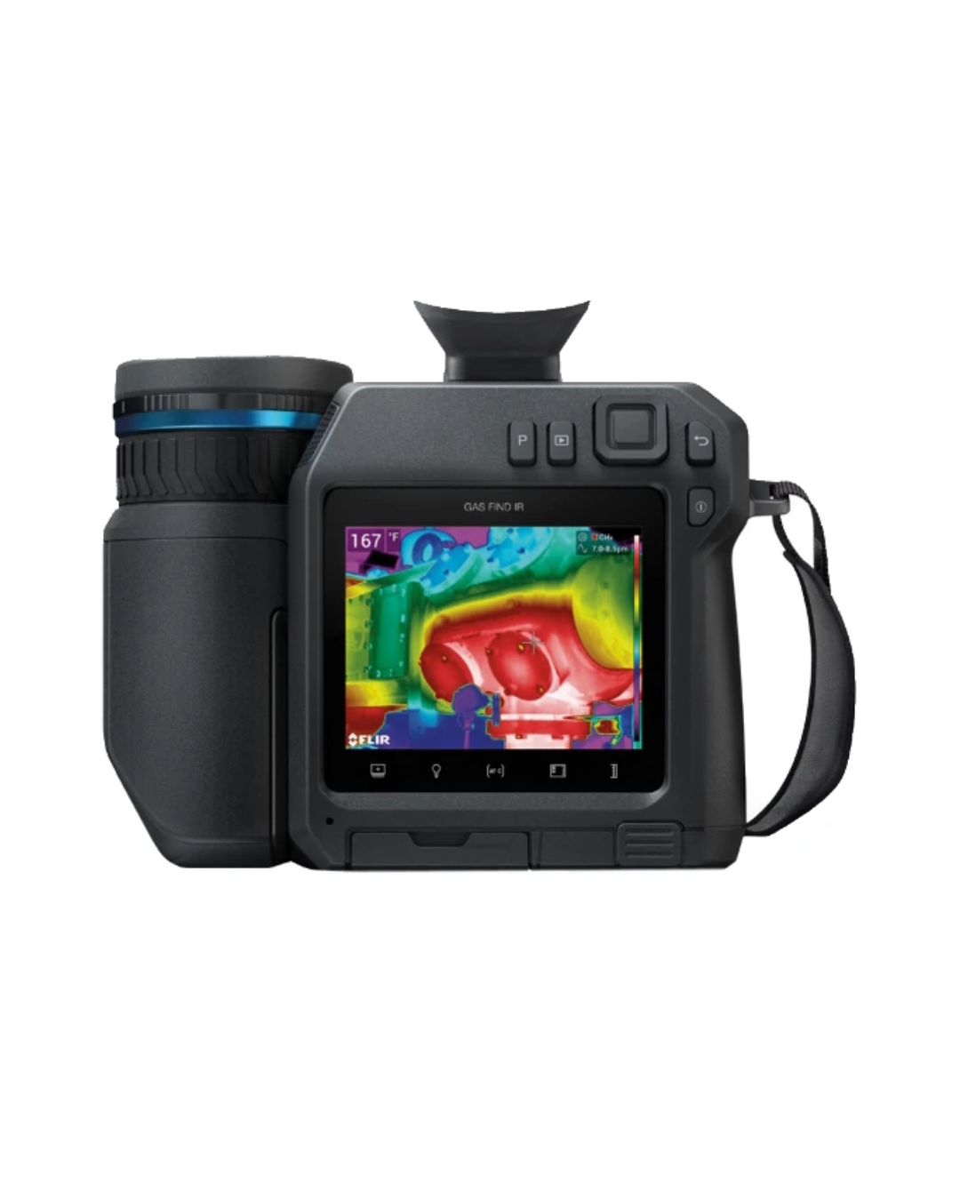Front View of FLIR GF77 Optical Gas Imaging Camera