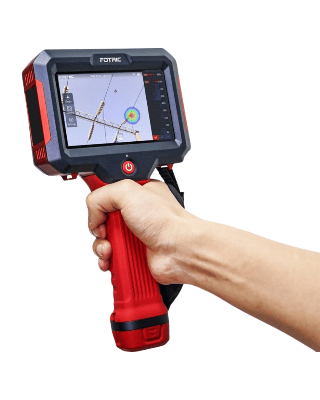 FOTRIC TD3-LD Acoustic Imaging Camera in hand