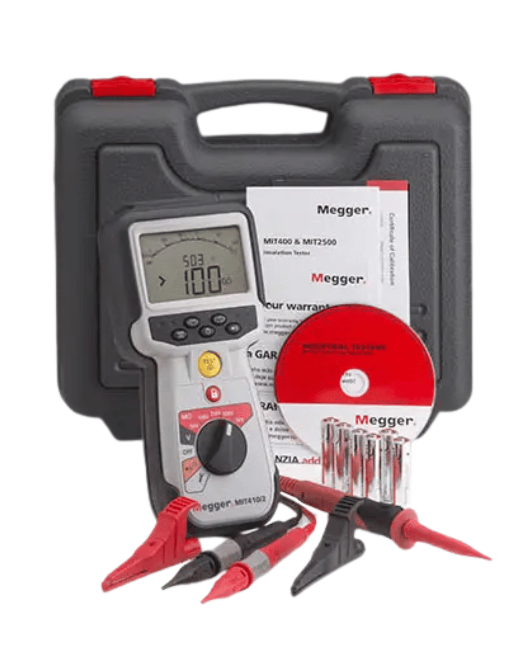 Megger MIT410-2 1000V insulation resistance tester with carrying case
