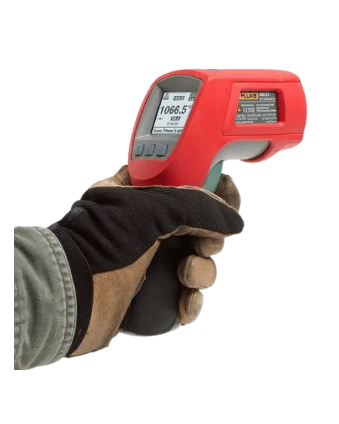 Fluke 568EX ETL intrinsically safe infrared thermometer in hand