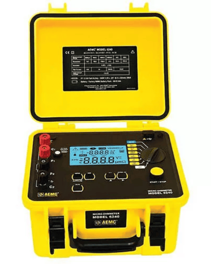 AEMC 6240 Micro-Ohmmeter Model 2129.8