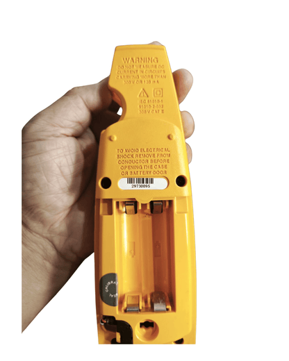 Rear view of Fluke 771 process clamp meter