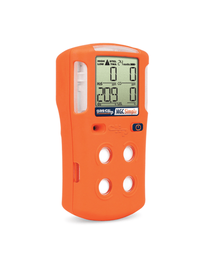 Angled view of Gas Clip MGC-S portable gas sensor