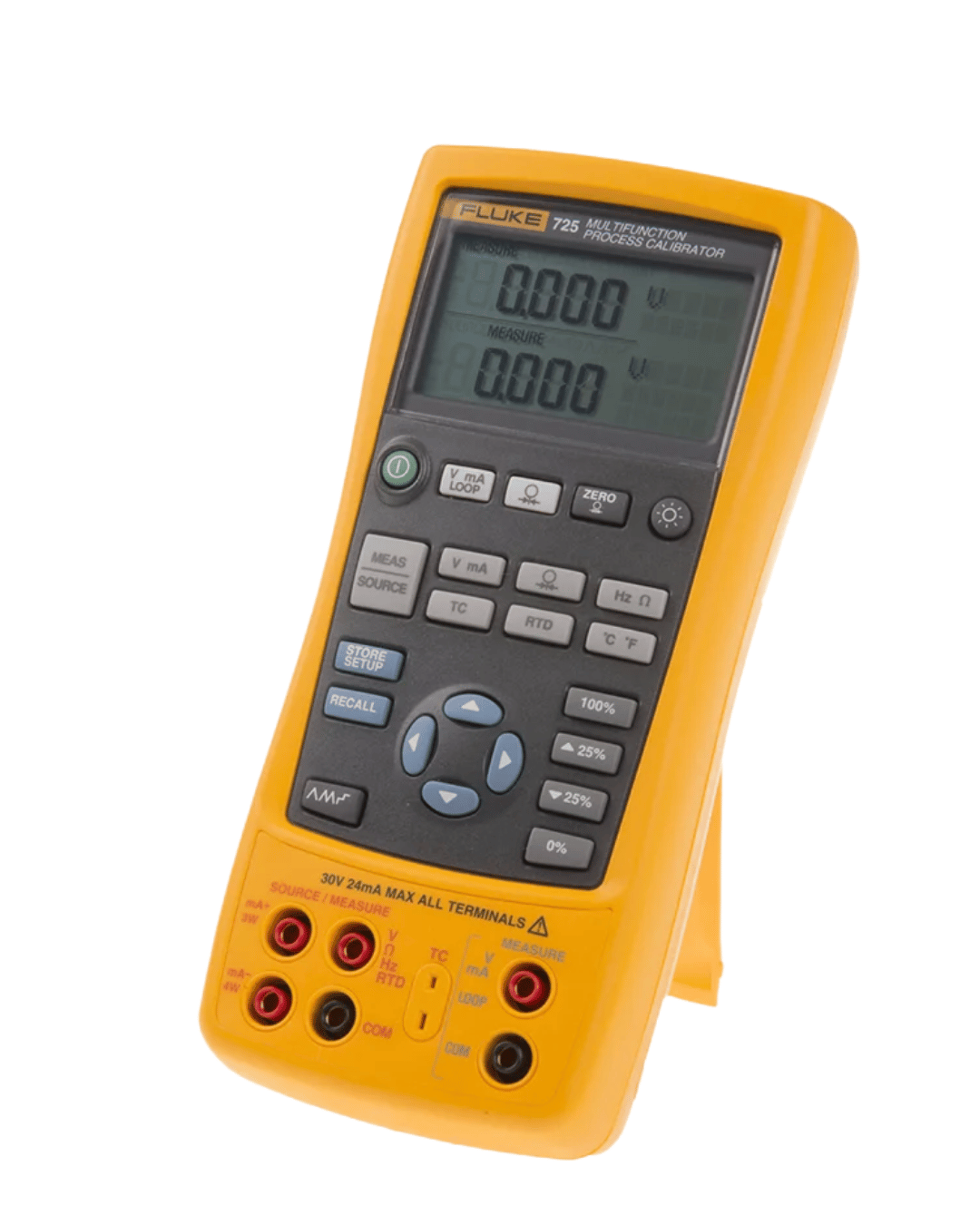 Angled view of Fluke 725US Process Calibrator 