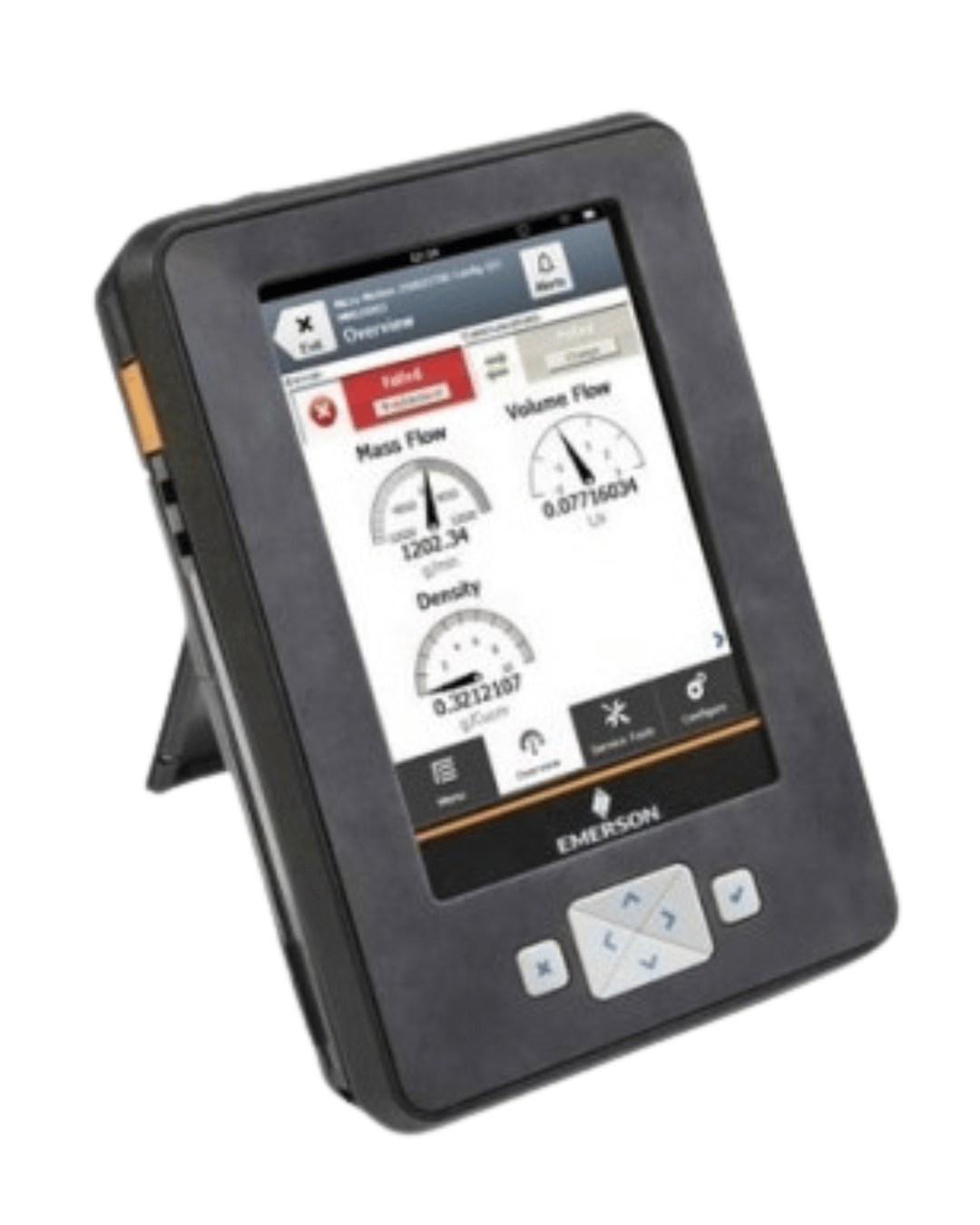 Emerson AMS Trex communicator showing screen interface
