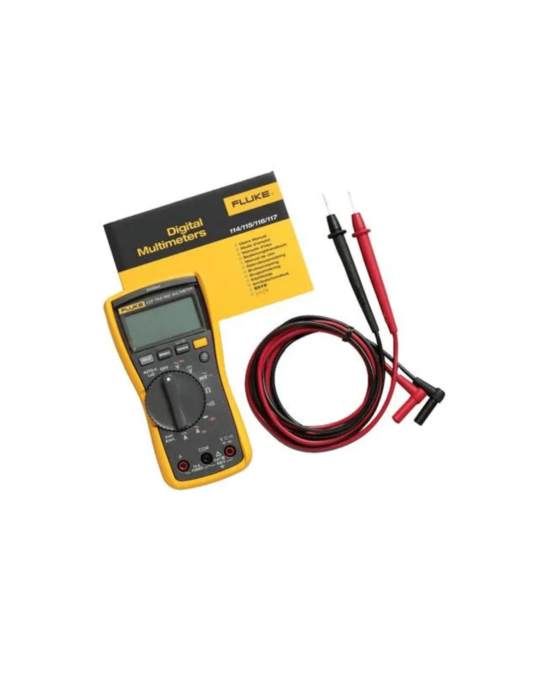 Fluke 117 True RMS digital multimeter with test leads