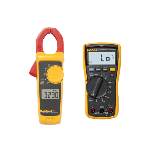 Fluke 117/323 Kit multimeter and clamp meter combo for electricians