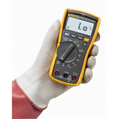 Fluke 177 True-RMS digital multimeter in hand